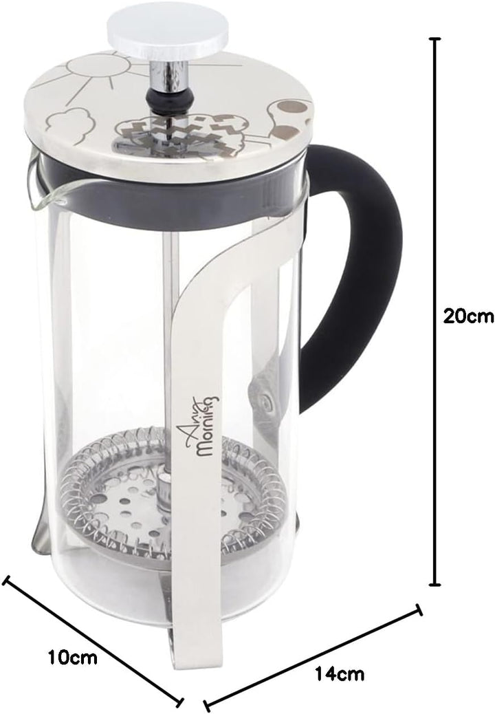 Any Morning FY450 French Press für Kaffee und Kräutertee 600 ml, 600 ML