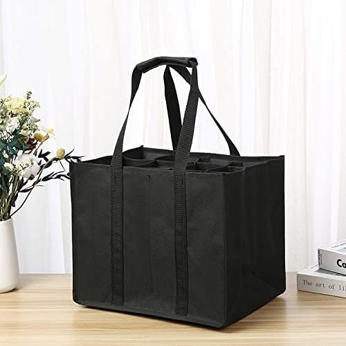 Tebery 2 Stück 12er Bottle-Bag, Flaschentasche für 24 x 1.5 Liter Flaschen, Wasser-Flaschen Tagetasc