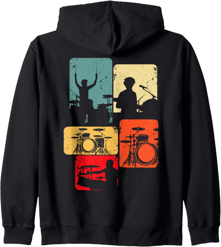 Schlagzeug Schlagzeuger Drummer Kinder Jungen Kapuzenjacke