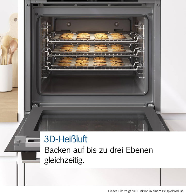 Bosch HND211AR62 Herd-Cerankochfeld-Kombination (herdgesteuert), 59,4 cm breit, 3D-Heissluft - Backe