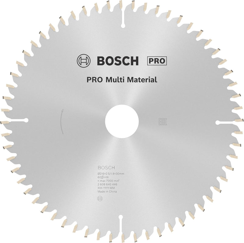 Bosch Accessories Bosch Professional 1x Kreissägeblatt Multi Material (für Multimaterial, Sägeblatt