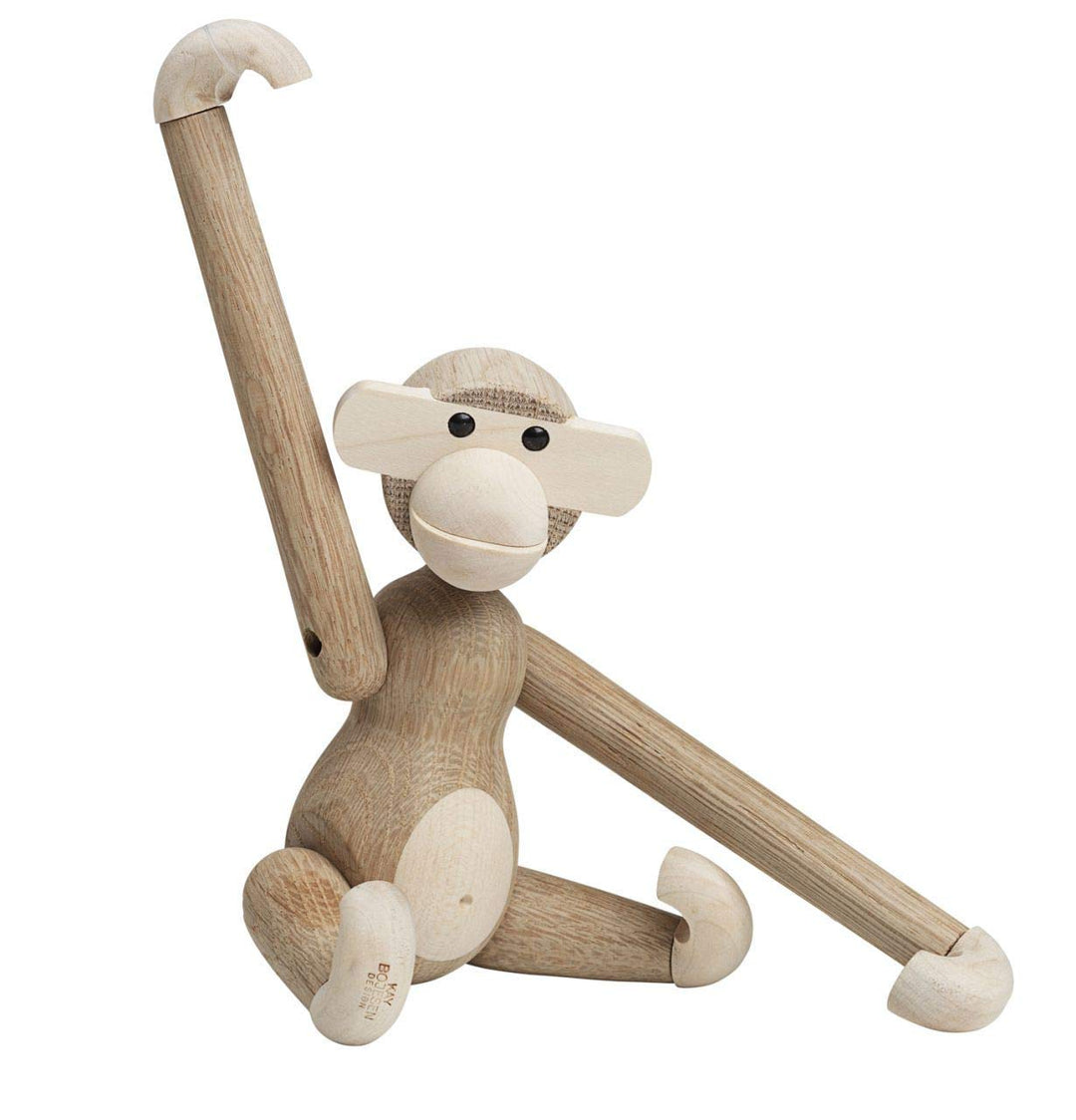 Kay Bojesen AFFE klein Figuren 18.5 cm Affen Weihnachtsdekoration, Holz hell H18.5 cm Eiche/Räuchere