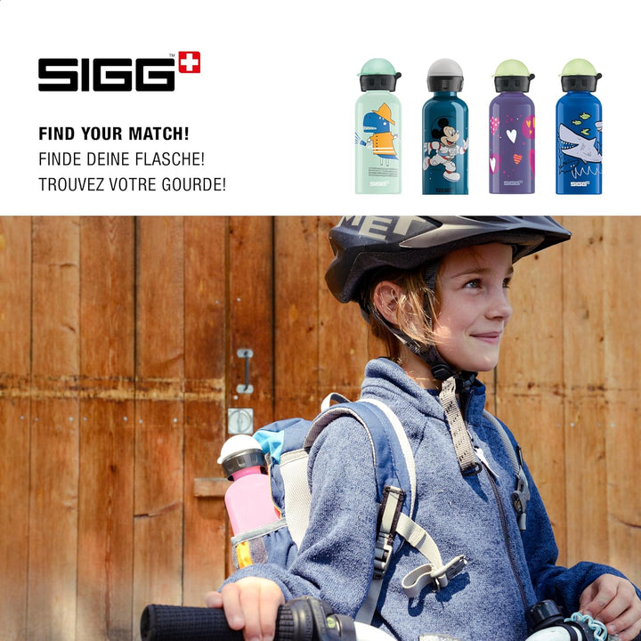 SIGG - Alu Trinkflasche Kinder - KBT - Auslaufsicher - Federleicht - BPA-frei - Klimaneutral Zertifi
