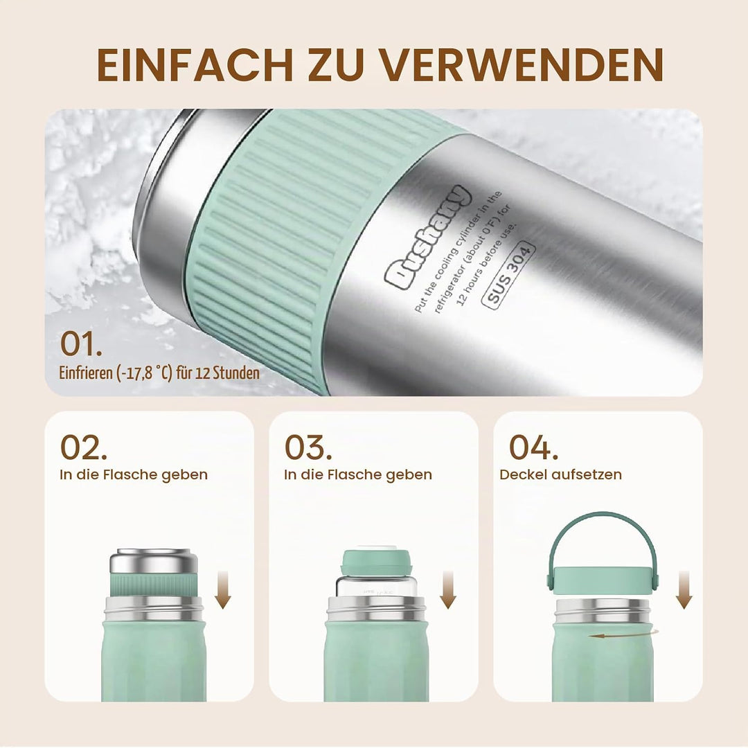 22oz Tragbare Brustmilchkühltasche für Unterwegs – Lebensretter mit 360° Rundumkühlung bis zu 24 Stu
