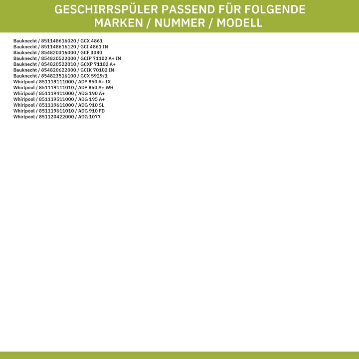 Türdichtung Bauknecht 482000001605 für Geschirrspüler