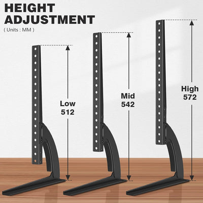 TV Standfuss Fernseher Standfüsse Beine, RFIVER Universal Fernseh Fuss Füsse, TV Standfuesse Ständer