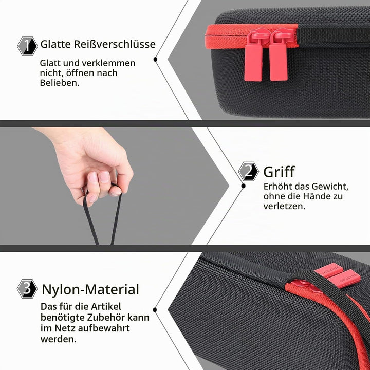 co2CREA Hart Reise Schutz Hülle Etui Tasche für TASCAM Portacaputre X8 Portabler Spur High Resolutio