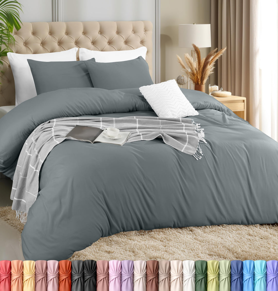 Utopia Bedding Leichtes Bettbezug-Set mit 50 x 65 cm Kissenbezügen, 200 x 220 cm, weiches Mikrofaser