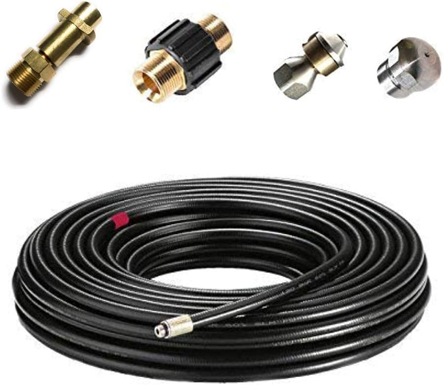 Rohrreinigungsschlauch - Set PROFESSIONAL (5-Teilig) für Kärcher Kränzle Professional HD HDS 6390029