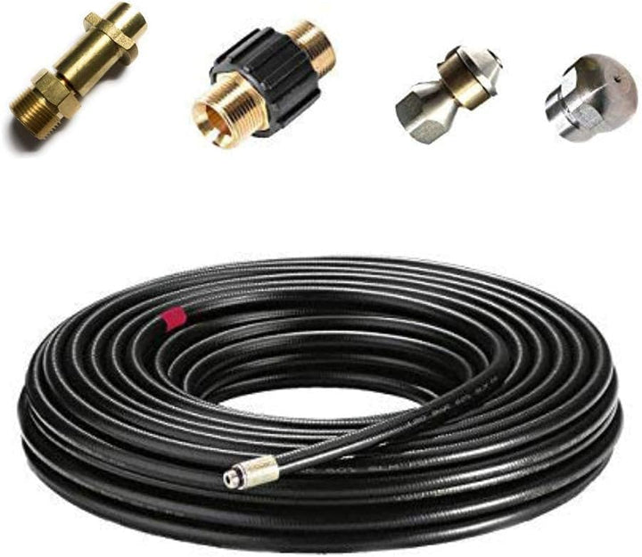 Rohrreinigungsschlauch - Set PROFESSIONAL (5-Teilig) für Kärcher Kränzle Professional HD HDS 6390029