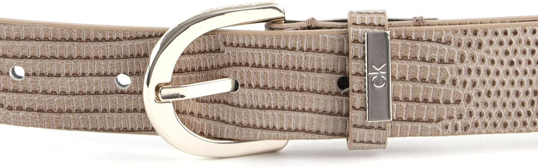 Calvin Klein CK Must Round Belt 25MM W90 Taupe