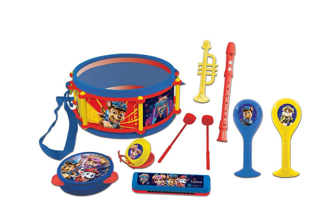 Lexibook Paw Patrol Chase Marshall Musikspielzeug, Musik-Set, 7 Musikinstrumenten (Trommel, Maracas,