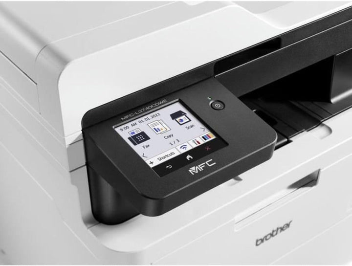 Brother MFC-L3740CDWE EcoPro- Kompaktes 4-in-1 Farb-LED Multifunktionsgerät mit WLAN/LAN, ADF und Du