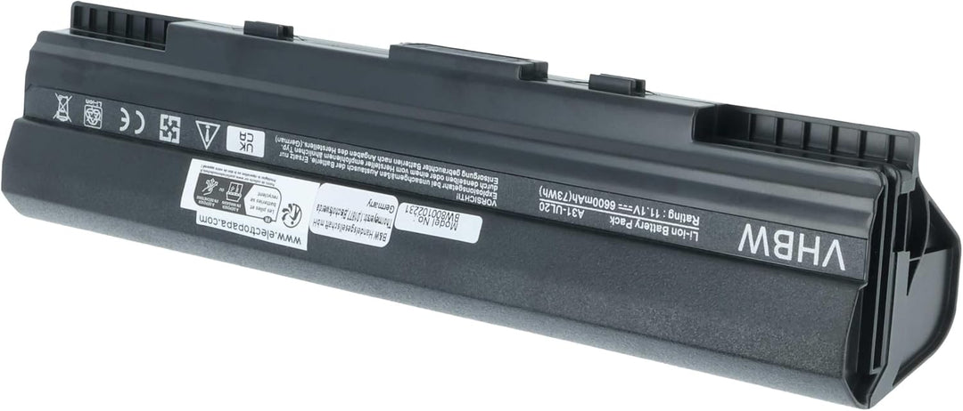 vhbw Akku kompatibel mit Asus Eee PC 1201HA, 1201HAB, 1201HAG, 1201K, 1201N, 1201N-PU17-BK Notebook