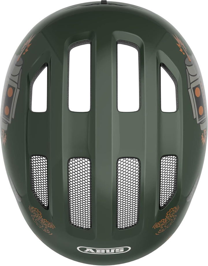 ABUS Kinderhelm Smiley 3.0 - Fahrradhelm mit tiefer Passform, kindergerechten Designs & Platz für ei