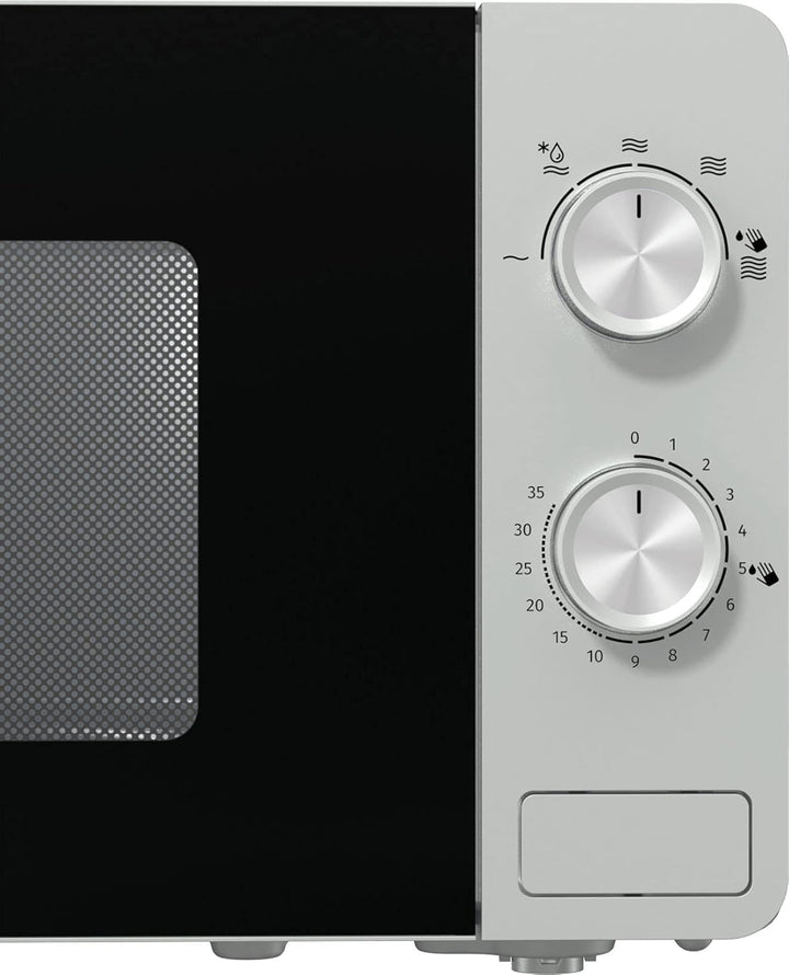 Gorenje MO20E1S Mikrowelle / 800 W, Schwarz, Edelstahl. Inox - Look ‎20 Liter Essential Line, Inox -