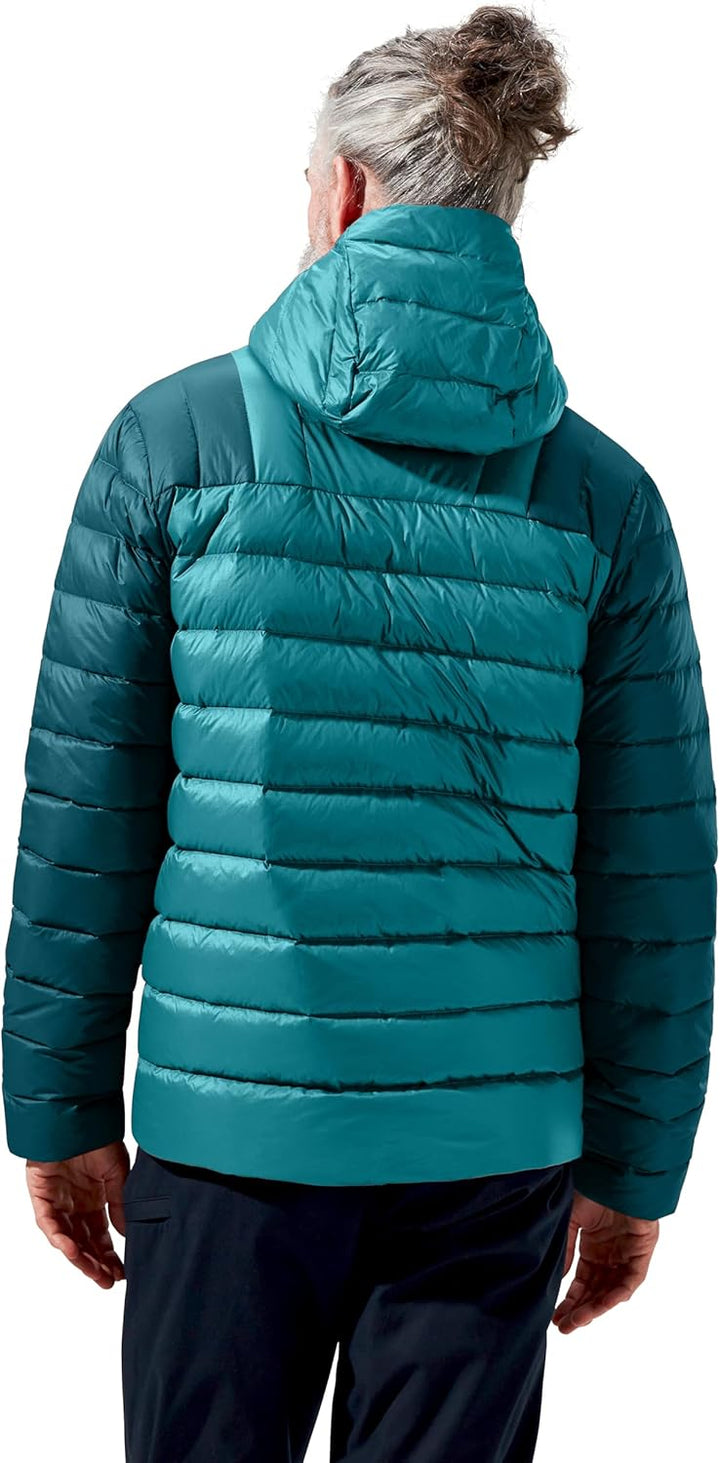 Berghaus Herren Silksworth Hooded Down Insulated Jacket XL Dschungel-Jewel/Deep Ocean, XL Dschungel-