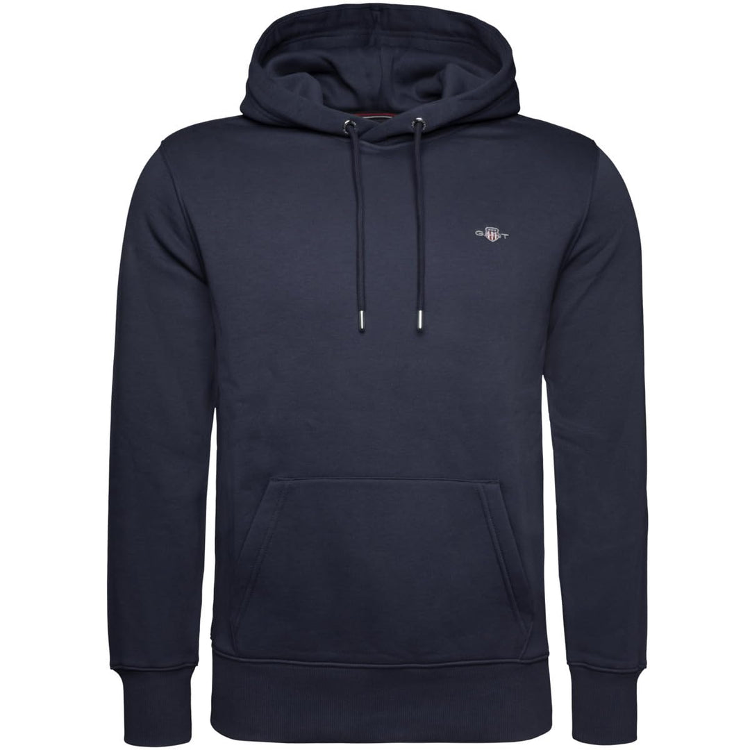 GANT Herren Reg Shield Hoodie Kapuzenpullover M Evening Blue, M Evening Blue