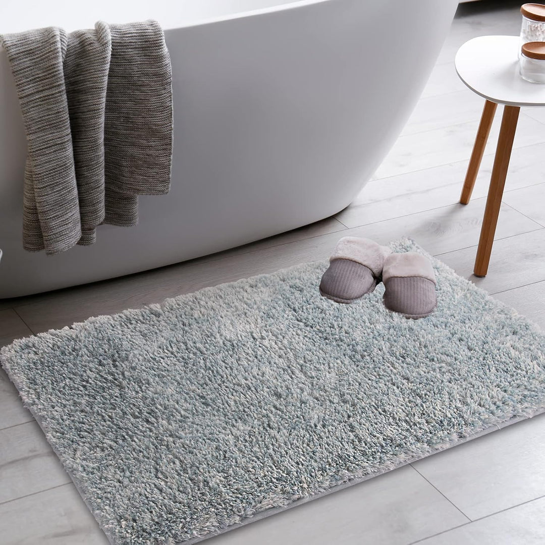 FCSDETAIL rutschfeste, Hochflor Badteppiche, Maschinenwaschbare Badematte, Badvorleger mit Wasserabs