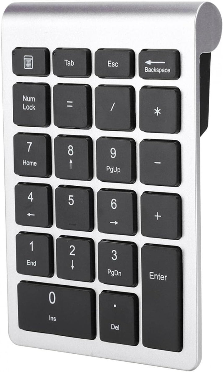 Bewinner RF304 Ziffernblock mit 22 Tasten, Kabellose USB-Plug-and-Play-Minitastatur mit Empfänger, E