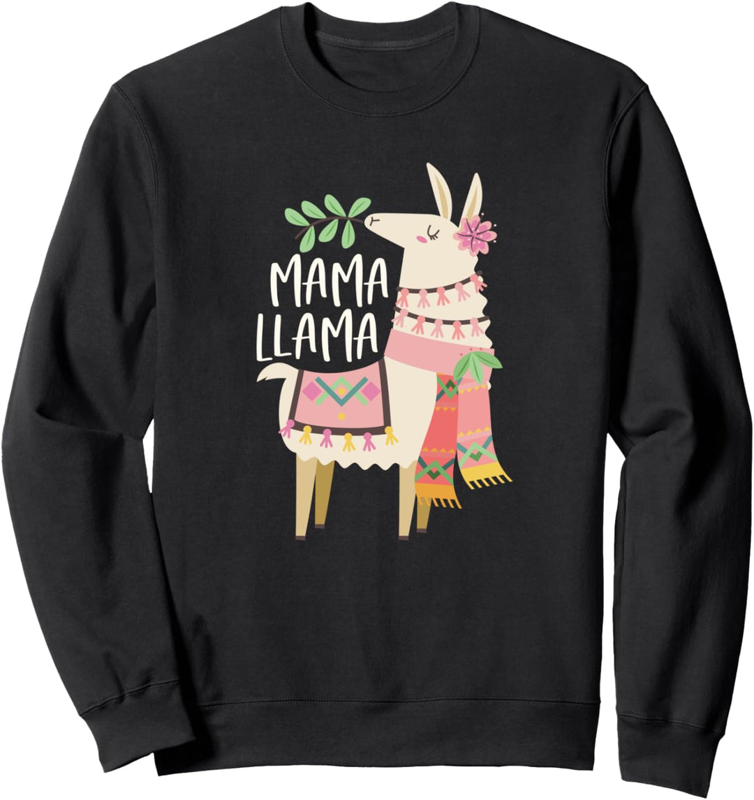 Mama Llama - Cute Funny Llama Alpaca Lover Gift For Moms Sweatshirt