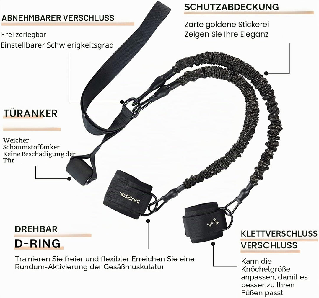 INNSTAR Gesäss Widerstandsbänder, Gesässmuskel Trainer Resistance Bands, Fitnessbänder Booty Band fü