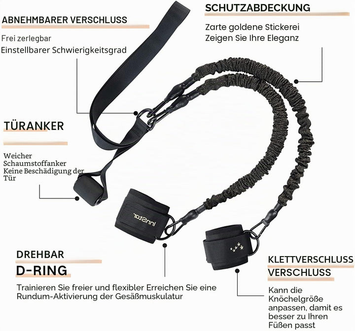 INNSTAR Gesäss Widerstandsbänder, Gesässmuskel Trainer Resistance Bands, Fitnessbänder Booty Band fü