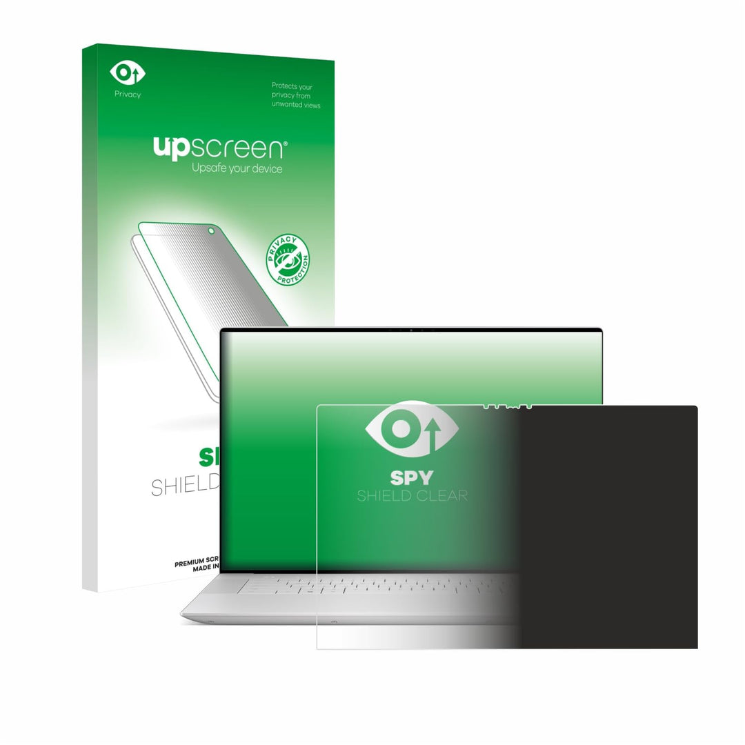 upscreen Anti-Spy Blickschutzfolie für Dell XPS 16 9640 Made in Germany, Privacy Screen Displayschut