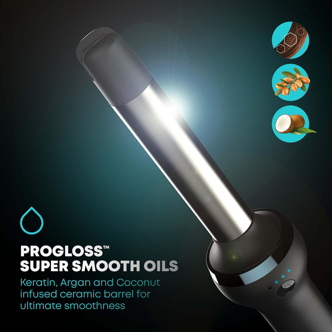 REVAMP iGen Progloss kabelloser Keramik-Lockenstab – Mühelos perfekte Locken, variable Temperaturein