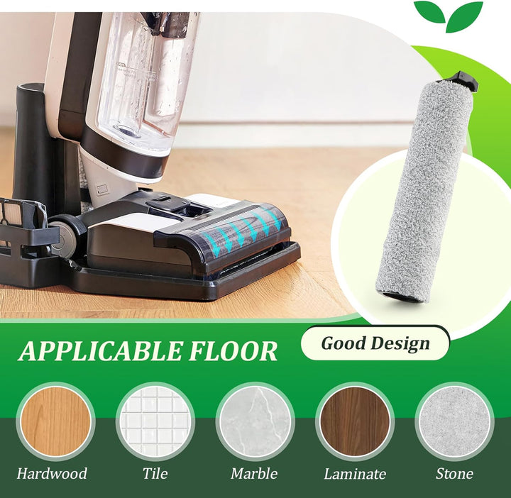 2 Bürstenrollen 4 Filter Ersatzteile für Tineco iFloor 3 / Floor One S3 Nass Trockensauger Bürstenro