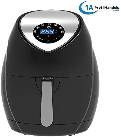 FRITTEUSE OHNE FETT HEISSLUFT-FRITTEUSE DIGITAL MULTI FRITTEUSE HEISSLUFT ECO-AIR-PROFI DC-1400W sch