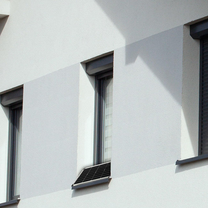 revolt Solarhalter: Verstellbare Aluminium-Solarpanel-Halterung, 14,5" / 37 cm, bis 150 kg (Solarpan