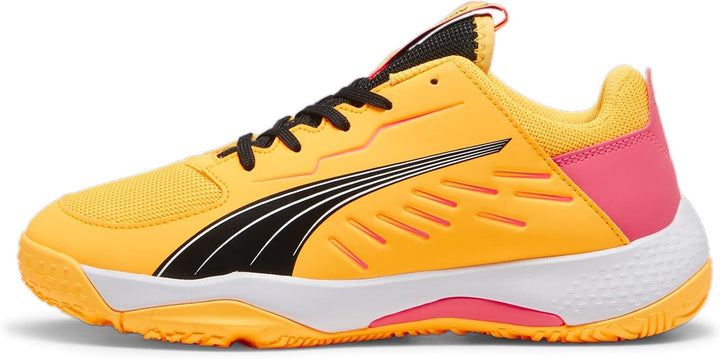 PUMA Unisex Kinder Accelerate Jr Handballschuh 35.5 EU Sun Stream Sunset Glow Puma Black, 35.5 EU Su