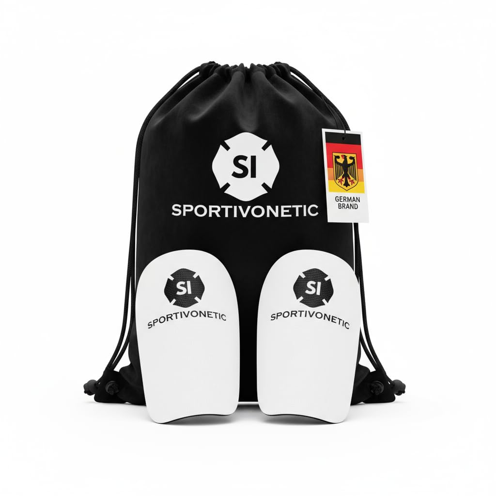 SPORTIVONETIC® High Performance Schienbeinschoner Anpassbar für Erwachsene & Kinder, Damen & Herren