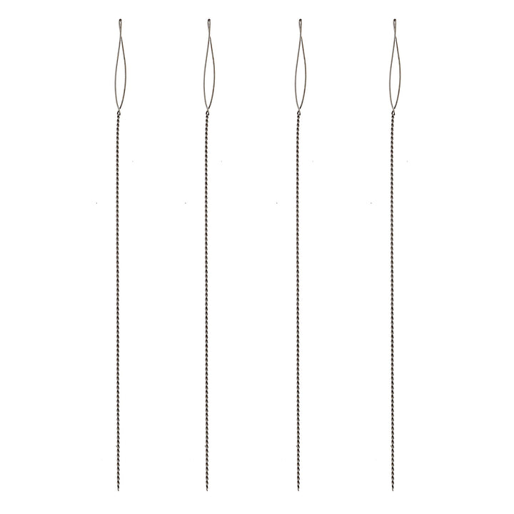 The Beadsmith Basic Elements Faltbare Augennadeln für Perlen Auffädeln - 6,3 cm lang - Flexibler ged