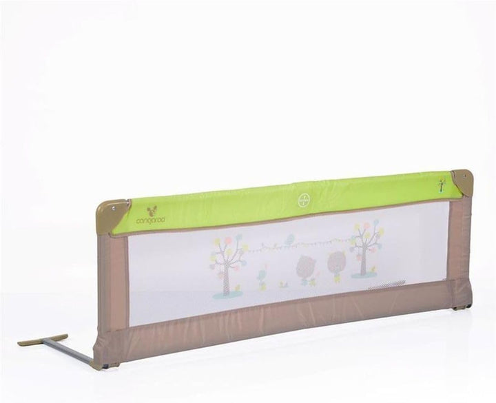 Cangaroo Bettschutzgitter, Bettgitter 130 x 43,5 cm für zuhause und unterwegs grün, Grün