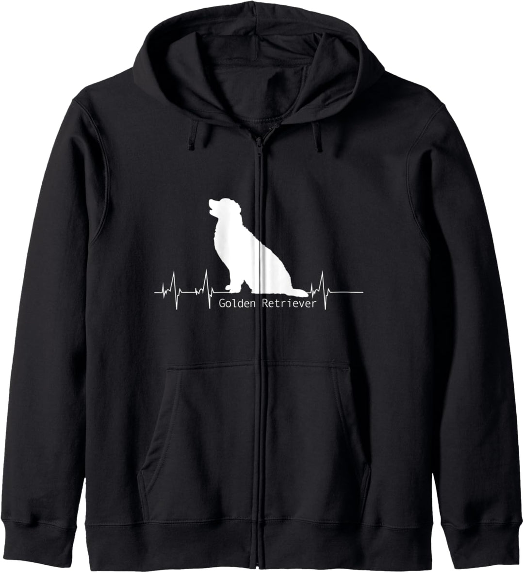 Heartbeat Design - Golden Retriever Kapuzenjacke