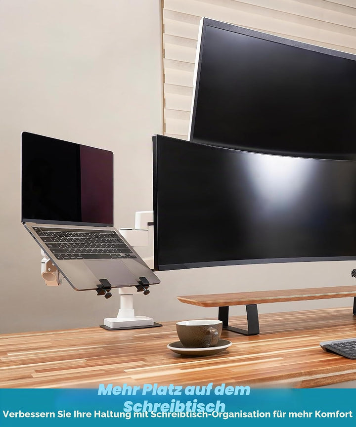 ULTRARM 10-17” Laptop Mount Tray for VESA Monitor Arms and Stands Supports Mounting Notebooks, Table