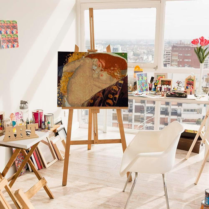 Artnapi Malen nach Zahlen Erwachsene mit Rahmen | DIY Handgemalt | Danae - Gustav Klimt | Kit für An