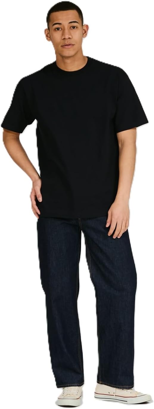 Hanes Beefy-t Herren-T-Shirt, schweres Baumwoll-T-Shirt, 1er- oder 2er-Pack, Big & Tall-Übergrösse A