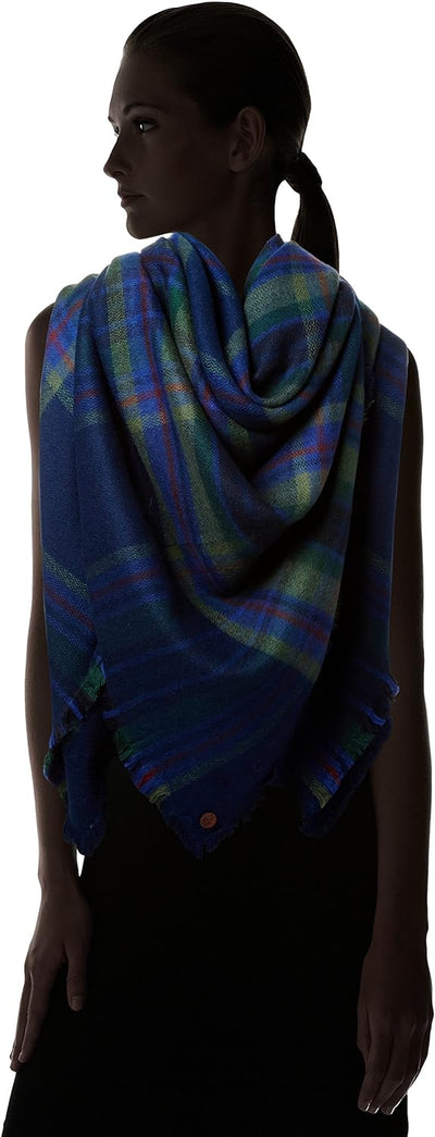 Lee Damen Schal Check Scarf, Blau (Navy Darkness ML), One size (Herstellergrösse: 88)