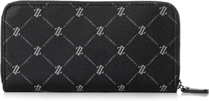 Lazarotti Palermo Geldbörse Damen | Geldbeutel mit Reissverschluss | grosses Portemonnaie 19,5 cm Sc