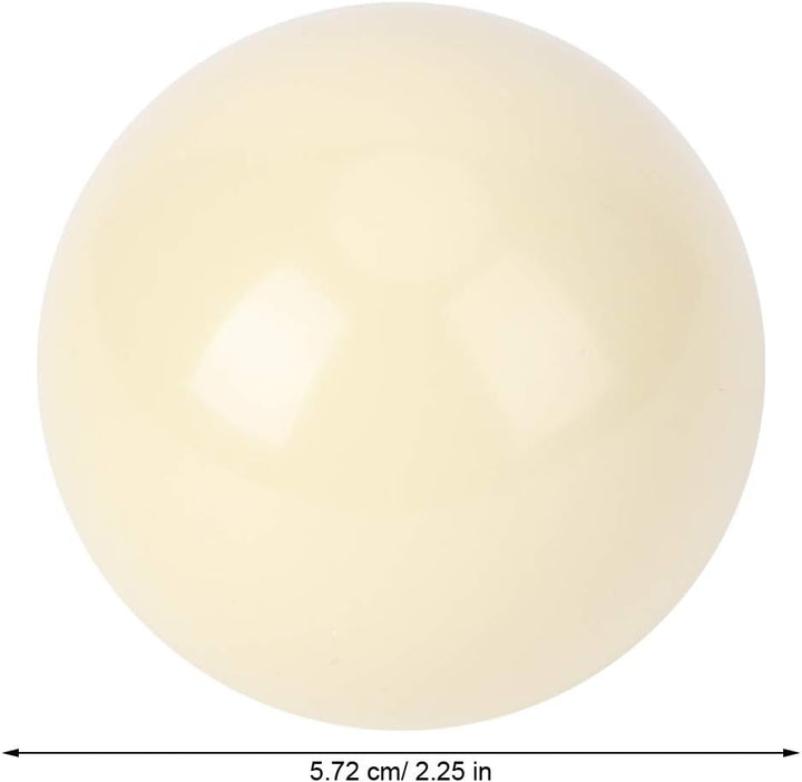 Alomejor Weisse Billardkugeln 2 Stück Standard Snooker Billardtisch Trainingsbälle Spielball 5.72CM