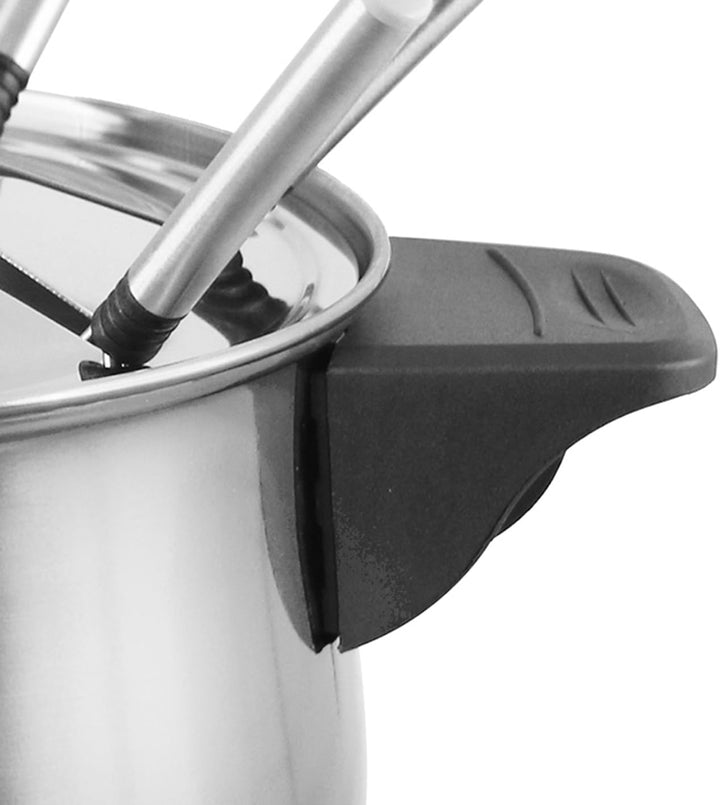 Emerio elektrisches Fondue Set für bis zu 8 Personen | nutzbar als Öl-, Brühe-, Schoko oder Käse-Fon