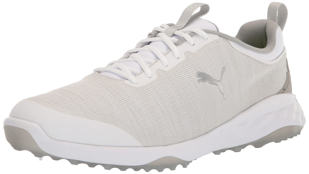 PUMA Herren Fusion Pro Extra Wide Golfschuhe 46 EU Puma Weiss Puma Silver High Rise, 46 EU Puma Whit