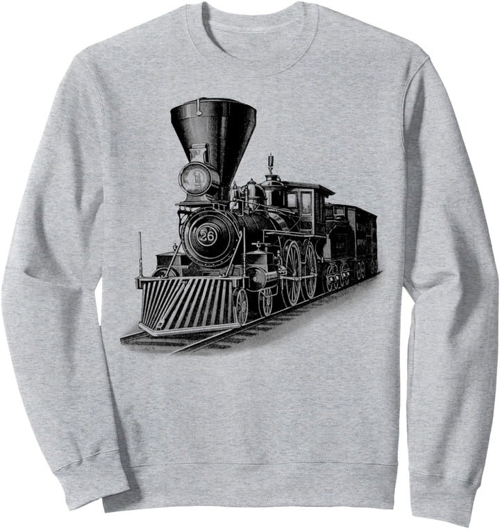 Lokomotive Dampfzug Eisenbahn-Lokomotive Sweatshirt