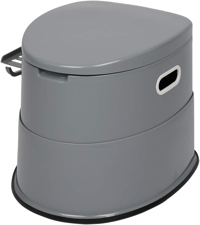 LEADZM Campingtoilette Tragbare Reisetoilette Mobile Toilette für Camping Mit Sitz, Deckel und Toile