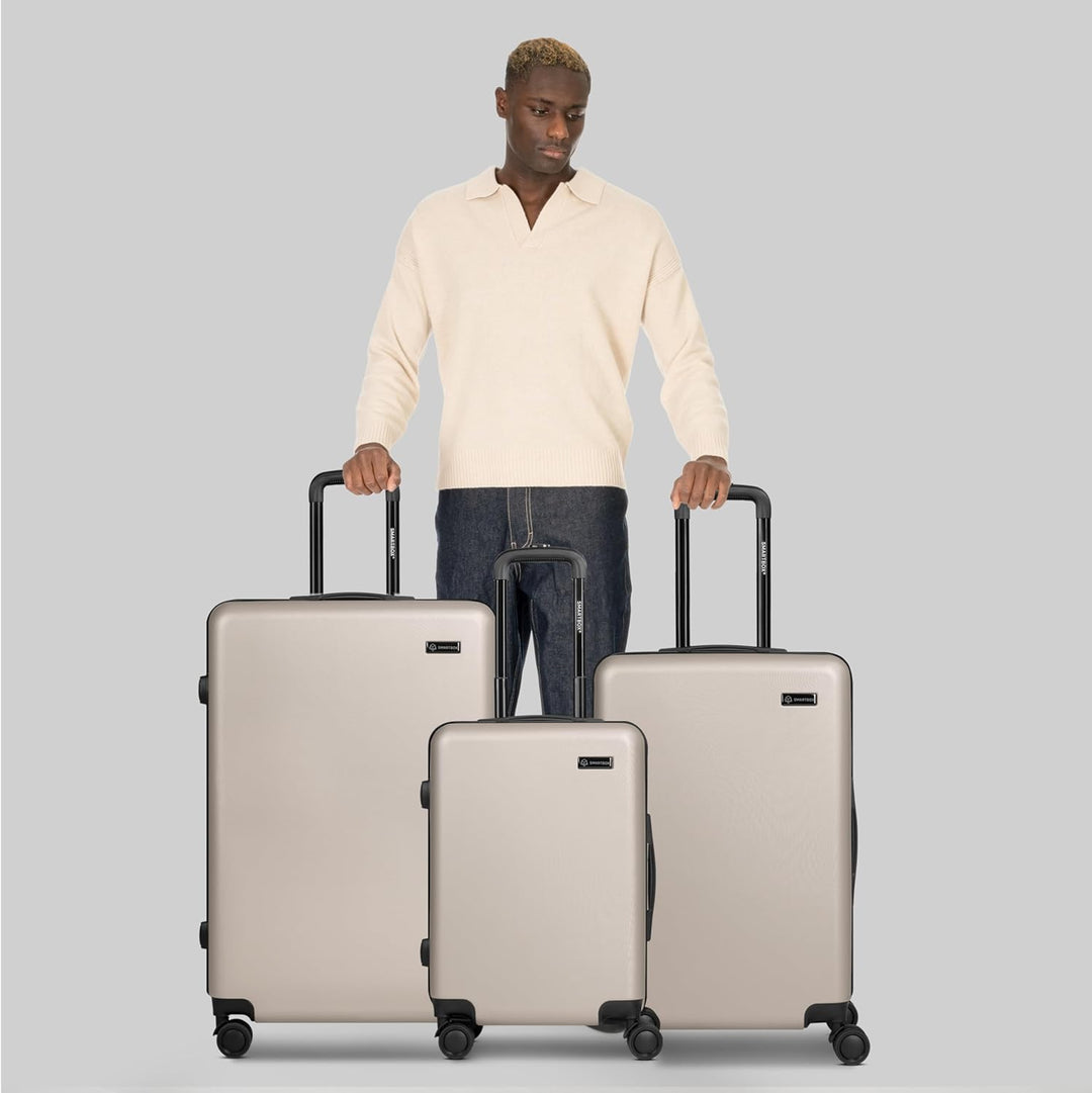 SMARTBOX Hartschalen Koffer-Set 3-teilig für Damen & Herren | leichte & stabile Reise-Trolleys aus h