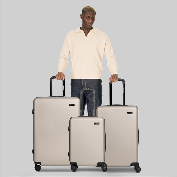 SMARTBOX Hartschalen Koffer-Set 3-teilig für Damen & Herren | leichte & stabile Reise-Trolleys aus h