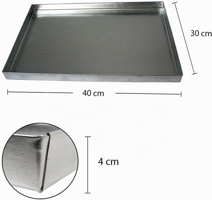 BitWa 40x30 Aschekasten für einen Grillkamin Grill Kamingrill Grillen Ofenkasten Grillkasten Kamin S
